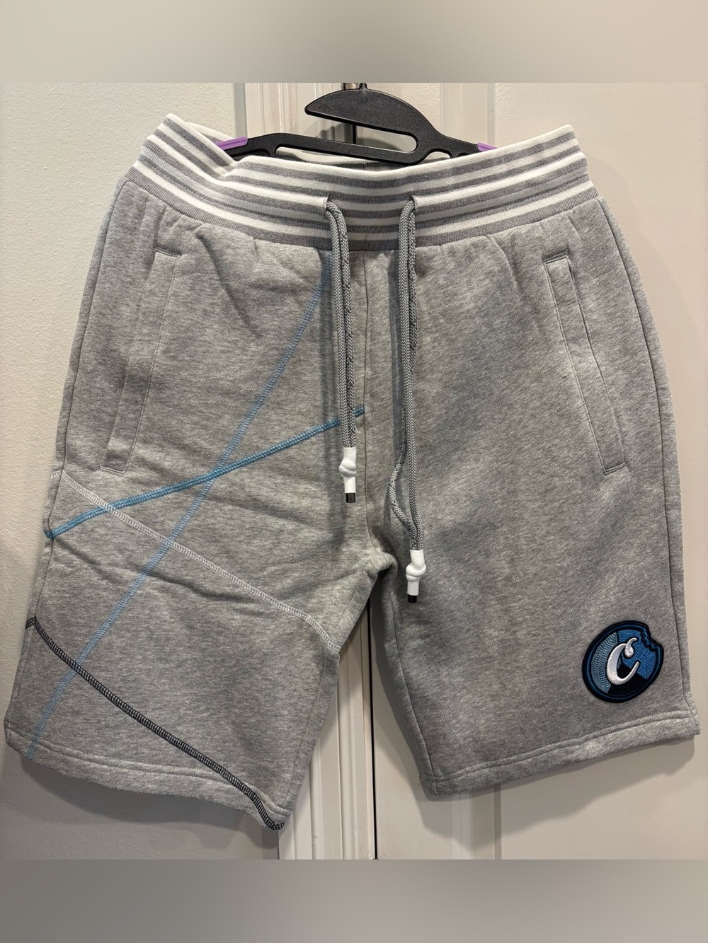 NWT Cookies SF Show And Prove Grey Fleece Sweat Shorts • Men's Small